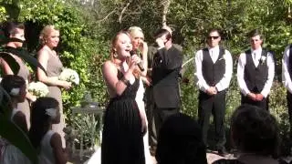 Singing at Jessie's Wedding 2013