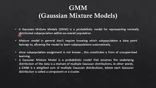 Gaussian Mixture Models