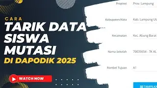 Terbaru Cara Memutasikan Siswa dan Cara Tarik Data Siswa Mutasi di Dapodik 2025