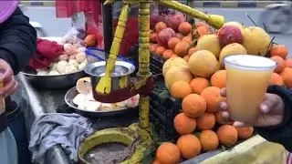 Roadside Hardworking | Making Fresh Orange And Gray Fruit juice | Road Cart #fyp @Dubaivlogs-u1z