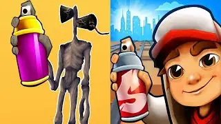 Subway Surfers Miami 2020 BOOMBOT vs SIREN HEAD Parkour Free Running Gameplay HD