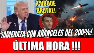 🔥 CHOQUE BRUTAL 🌍 TRUMP ATACA A MACRON Y AMENAZA CON ARANCELES DEL 200% A FRANCIA POR GAZA