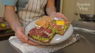 [Subtitle] I made sandwiches with Iberian ham and fish, a sweet blondie recipe, and M&M's topping.