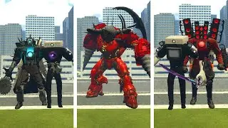 BROKEN SAW UPGRAGED TITAN CAMERAMAN ,UPGRADED TITAN DRILLMAN VS ASTRO HYDRA In Garry's Mod
