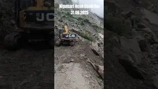😱📢Nigulsari Road restoration work in progress condition 31.08.2025 #shorts #youtubeshorts #landslide