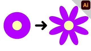 Turn circle into flower | ILLUSTRATOR TUTORIAL - TIPS & TRICKS
