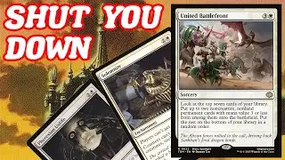 SHUT YOU DOWN! Legacy Monowhite Prison with United Battlefront Solemnity-Phyrexian Unlife Combo MTG