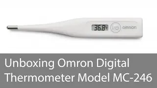 unboxing Omron Digital Thermometer Model MC-246
