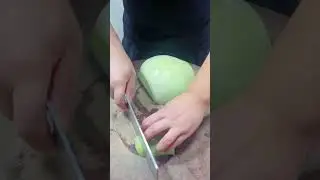 Amazing Bottle Gourd Cutting Trick . Chinese Style . #festivewithshorts