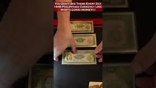 You Don't See THESE (currency worth money) Everyday! 1949 UNC Philippines Bank Notes