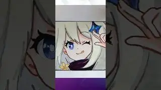 Рисую иконку Геншин Импакт - Drawing Genshin Impact icon