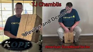 TJ Chamblis' Testimonial & Demo: American ToneWood Series Walnut and Karelien Birch Burl Cajon
