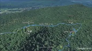 Monument Mountain (Great Barrington, MA) - hike flyover
