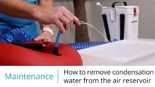 How to remove condensation water from the air reservoir