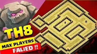 TH8 WAR BASE 2018 | Max Players Failed! { Anti 3 STAR } | Clashofclans