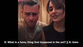 kerem bursin and hande ercle live on instagram with english substittles