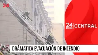 Incendio en Santiago: personas evacuadas no pueden volver a sus departamentos | 24 Horas TVN Chile