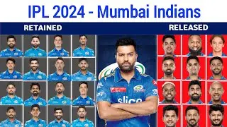 IPL 2024 - Mumbai Indians Retained and released Players | Mi retained and released players 2024