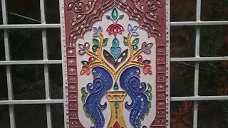 Peacock Lippan Art ✨ Traditional Indian Mud Art | Handmade Wall Decor