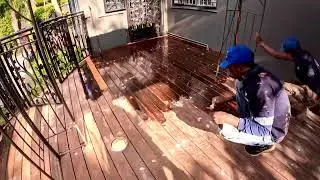 Starke Pressure Washing - Deck First Coat
