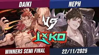 Daiki vs Neph - Winners Semi Final - LXKO - Wilnas vs Belial