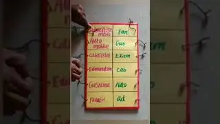 Matching board/ 8 th std English /clipped words/TLM available Wh 9791486359