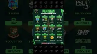 PAK🇵🇰 TEAM FUTURE TOURS PROGRAMME | #shorts #youtubeshorts #cricket #babarazam #championstrophy2025
