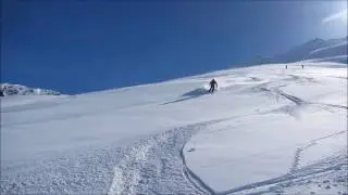 Off-piste skiing Val d'Isers March 2017