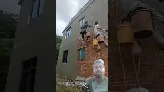 Plastering works in china 🤔 #plaster #plastering #construction #china