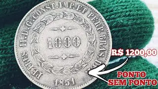 A LEND&Aacute;RIA 1000 R&Eacute;IS 1851 QUEM TEM SE DEU BEM , &Oacute;TIMO INVESTIMENTO EM MOEDA DE PRATA.
