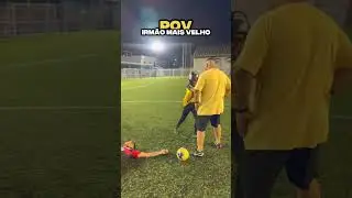 Irm&atilde;o mais velho😂 #futebol #humor