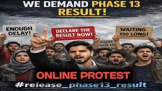 Phase 13 Result online protest 😡Twitter Campaign 📢 #release_phase13_result #ssc #result 
