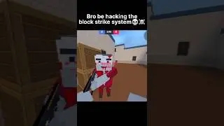 Block Strike zombie using a gun #shorts