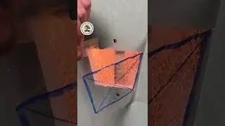 Wow! Drywall Repair Trick with Tape and a Ruler!
