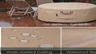 Fire Pit Cover 48 Inch Round - Heavy Duty 900D Strong Tear-Resistant and UV Resistant and Waterproo