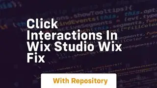 click interactions in wix studio wix fix