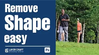 Remove Shape-object in photoshop in layer craft