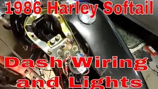 new life automotive 1986 Harley Davidson softail dash wiring, lights and signals