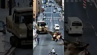 excavator and car fight #failed #excavator #fight