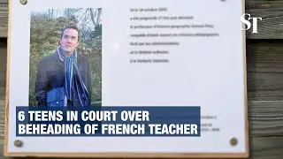 6 teens in court over beheading of French teacher
