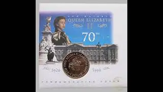 1996 Queen Elizabeth II 70th Birthday $1 Dollar Coin Cover - Bermuda First Day Cover by Mercury