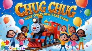 Chug Chug Here Comes New Year Train Song | Christmas & New Year Songs | Funrush Nursery Rhymes