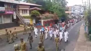 RSS 🚩 March Vatakara, kerala against CPM attack on  Rss office
