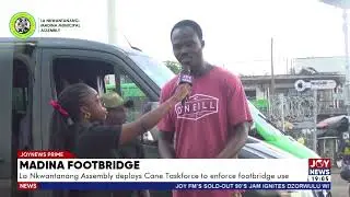 La Nkwantanang–Madina Municipal Assembly deploys Cane Taskforce at the Madina Footbridge