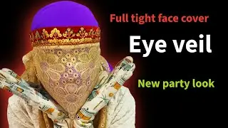 Net #dupatta #challenge #facecover Eyes Cover Niqab Veill |Full tight facecover |#mask #veil #niqab 