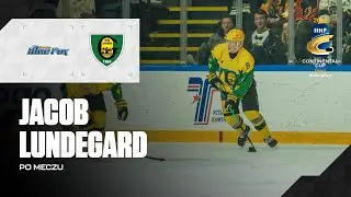 Jacob Lundeg&aring;rd po meczu Herning Blue Fox - GKS Katowice 3:2 (17.01.2026)
