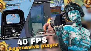 40FPS Aggressive player for a reason💀🔥| 40fps + full gyroscope Gameplay | Roxxy PlayZ
