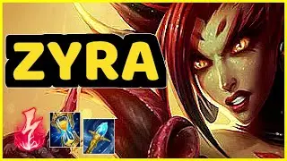 ZYRA VS ZED JUNGLE GAMEPLAY