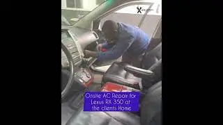 Onsite AC Repair at client's home.We are the nearest door-to-door mechanic to you!#mekexperts