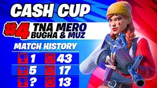 4TH In TRIOS CASH CUP 🏆 w/ Bugha & Muz | Mero